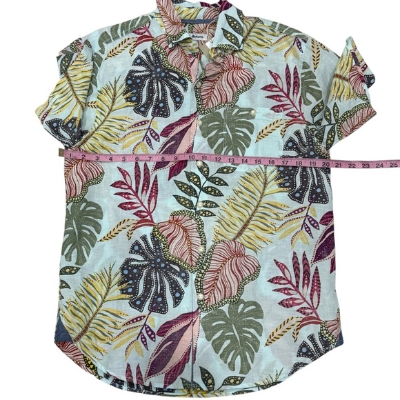 Tommy Bahama Small Men's Retro Vines Short Sleeve Linen Blend Printed Shirt NWT - Picture 8 of 15